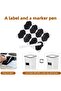STEUGO 4PCS 5.2L /175 Oz Pantry Food Storage Containers with Lids Pantry, Plastic Kitchen Storage Co - 3