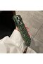 iPhone 11 Pro Max Compatible - Matcha, Emerald Color Braided Transparent Non-Yellowing, Soft Durable Protective Case - 7