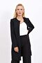 Zero Collar Plain Long Jacket-Black - 5