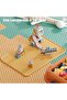 Plastic Box Organizers Storage Compatible with Lego, Clear Orange 1-Layer, Adjustable Compar - 4