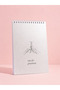 Premium Cardboard Cover A5 Top Spiral 50 Sheets Lined Notebook