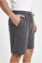 Men's Smoked Pique Shorts Bermuda Double Leg Comfortable Fit - 3