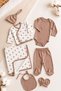 Baby Boy Cotton Organic 7-Piece Hospital Discharge Set Newborn Clothing Gift Natural