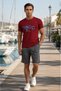 Men's Two-Piece Set 100% Cotton, Summer, Gym, Athlete, Football, Fitness, Jogging, Home Wear Anti-Sweat - 3