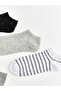 Rmz Gi̇yi̇m Farkiyla Embroidered Women's Booties Socks 5-Pack - 2
