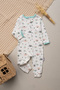 100% Cotton Girls' Baby Sleeping Bag Without Booties, Bird Patterned, Zippered - 4