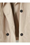 Esvab • Modern & Distinctive Stand Collar Double-Breasted Women's Trench Coat - 3