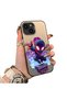 iPhone 15 Plus Compatible Silicone Edge Hard Back Case Couple Phone Case Spiderman Patterned