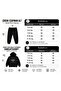 Mama Text Printed Thick Winter Hooded Top/Bottom Children's Tracksuit Set (Pockets on the Bottom) - 5