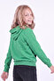 Girl's Printed Kangaroo Pocket Long Sleeve Hooded Sweatshirt - 5