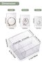 Jewelry Box - Acrylic Jewelry Box - Contains 20 small, 20 medium, and 20 large anti-oxidation jewelry pouches - Transparent Jewelry Storage Box - - 5