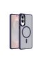 Galaxy S25 Edge Case Magsafe Supported Camera Raised Silicone Matte Anti-Fingerprint Vintage - 3