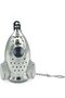 Rocket Shaped Stainless Steel Tea Infuser, Loose Leaf Tea Strainer with Fine Mesh and Chain, Reusabl