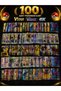Pokemon Game Card 100 Pieces Vstar, Vmax, and Ex and Card Protection and Storage Album in One - 2