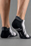 2-Piece Black/Smoked Unisex Seamless Flexible Lightweight Anatomical Booties Cycling Socks - Premium - 4