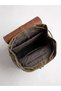 Unisex Vintage Canvas Backpack with Leather Cover and Compartments for Travel and Daily Use – Erica 7120 - 2