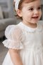 Lace Detail Special Design Baby Girl Children's Evening Dress Hair Band Mevlüt Birthday Set 7029 - 3
