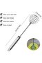 Stainless Steel Spring Coil Whisk, Hand Kitchen Whisk for Beating Eggs, Whipping Cream, Mixing Sauce - 7