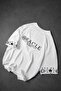 Men's White Oracle Embroidered Oversize Tshirt - 4
