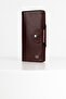 Lehix Genuine Leather Wallet with Compartments Brown - 3