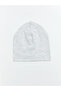 White Dinosaur Printed Baby Boy Beanie - 3