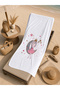 White Unicorn and Moon Patterned 70X150 Beach Towel - Digital Printed Fade-Resistant Bath Towel - 5