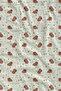 White Background with Red Tiny Flower Pattern 70X150 Beach Towel - Digital Printed Bath Towel