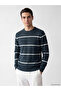 Quality Parts from Çelebi Store Zero Roba Yaka Striped Men's Knitwear Sweater