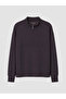 Plum soft touch Oversized women's sweatshirt