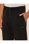 Men Black Pleated Interlock Lounge Bottom - 4