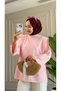 6558 - Stylish, Comfortable, Underarm Side Tie Detail, Woven Soft Fabric, Women's Poplin Shirt-Tunic - 6