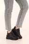 Black Women's Sneaker Daily Sports Shoes - 3