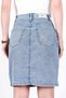 Blue Snow Women's Regular Fit Lycra High Waist Mid-Length Denim Jeans Skirt Ali̇ce-4008 - 6