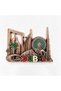 R587 City landmark metal relief refrigerator stickers gold and silver bronze multicolor Burj Khalifa Hotel tourist souvenir magnetic decoration 1 - 6