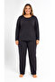 Plus Size Seasonal Pointiel Polka Dot Pattern Pajama Set