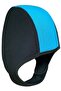 Warm swimming cap, neoprene diving wetsuit, hood with chin strap, suitable for and blue. - 4