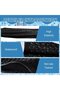 Swim caps 2pc silicone non-slip black long hair. - 2