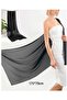 Women's scarf dark blue 175x70cm soft silky chiffon gift. - 4