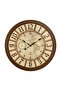 Analog Wooden Wall Clock 6787 70cm Italian Design Silent Silky Move - 2