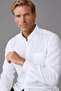 White Regular Fit Linen Shirt - 3