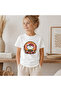 Kids' Kitty Yoga Patterned Printed T-Shirt 100% Cotton Single Jersey Fabric - White - 2