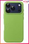 Pistachio Green Liquid Inside Velvet Matte Silicone Case for iPhone 17 Pro