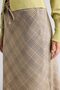 Pencil Checkered Regular Waist Midi Skirt I2955Ax26Au - 4