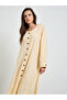 Yellow Solid Button Details Maxi Dress - 2