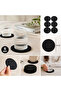 Premium Imported Thick Felt Coasters Black Set of 6