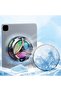 X42 Shelf Radiator Tablet Cooler – 10 cm Magnetic Semiconductor Cooling Fan with RGB Lights - 2