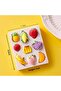 9-Piece Fruit, Multi Mixed Mini Fruits, Board Decoration Magnet Silicone Mold K-1590, Scented Stone Powder Polyester Soap Plaster Candle Mold