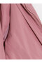 Pink Stand Collar Velvet Girls' Puffer Coat - 2