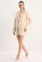 Women's Bearded Soft Textured Knitwear with Tie Detail Cream Cardigan - 6