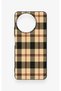 Realme 11 Compatible Cream Plaid Patterned Silicone Case - 2